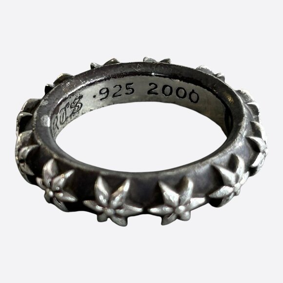 Chrome Hearts Silver Star Band Ring - Picture 4 of 5